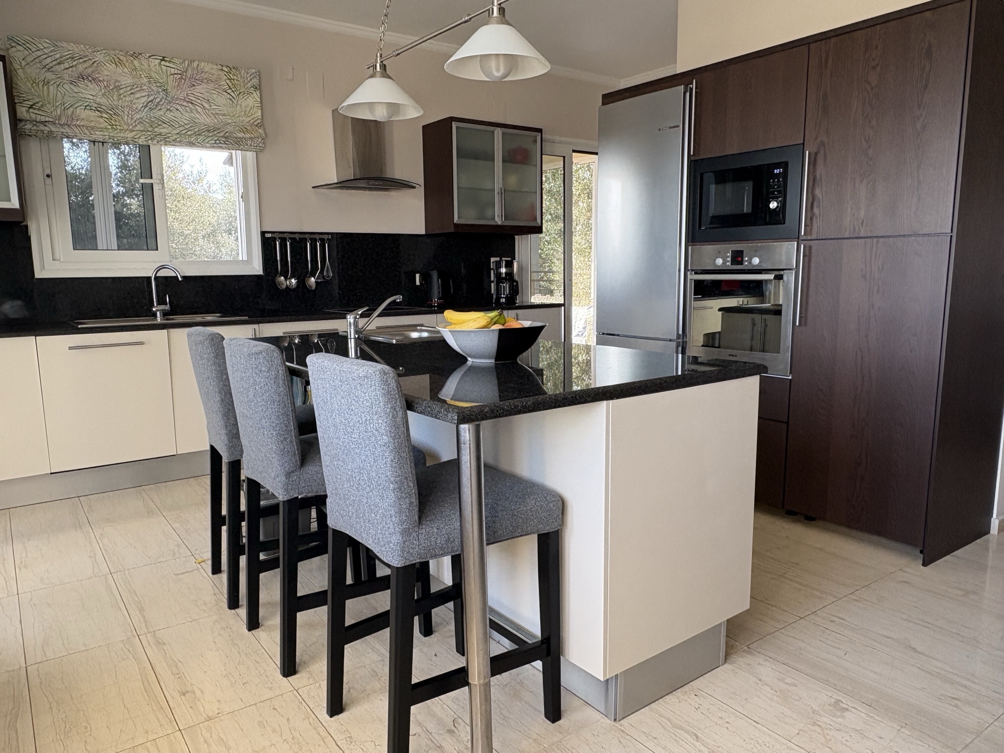 Kitchen and living area